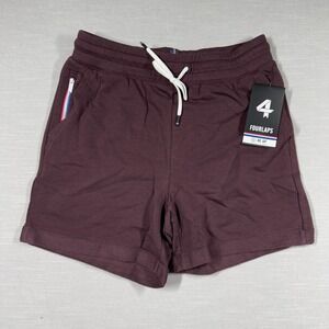 Fourlaps Rush Shorts Women S Brown Fudge Soft French Terry Athletic Sweats